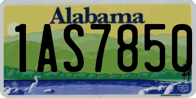 AL license plate 1AS7850
