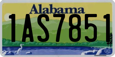 AL license plate 1AS7851