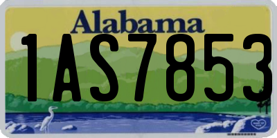 AL license plate 1AS7853