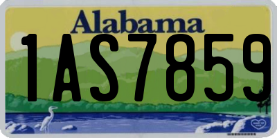AL license plate 1AS7859