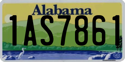 AL license plate 1AS7861