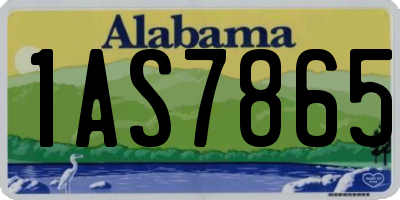 AL license plate 1AS7865