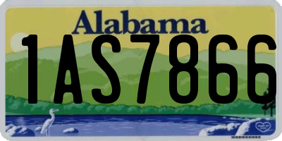 AL license plate 1AS7866