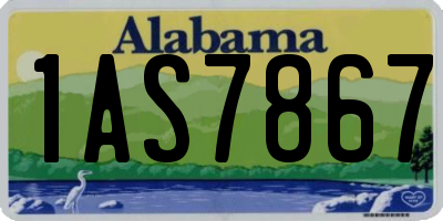 AL license plate 1AS7867