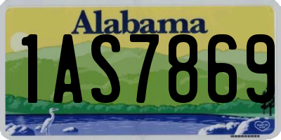 AL license plate 1AS7869