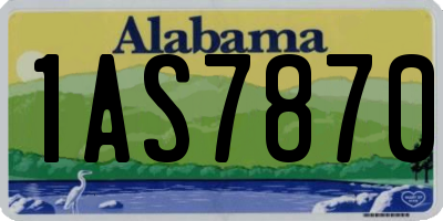 AL license plate 1AS7870