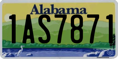 AL license plate 1AS7871