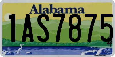 AL license plate 1AS7875