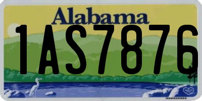 AL license plate 1AS7876