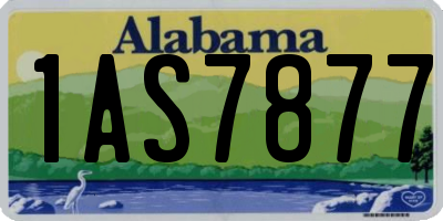 AL license plate 1AS7877