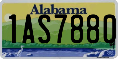 AL license plate 1AS7880