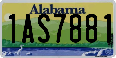 AL license plate 1AS7881