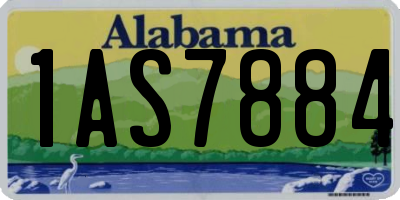 AL license plate 1AS7884