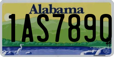 AL license plate 1AS7890
