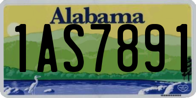 AL license plate 1AS7891