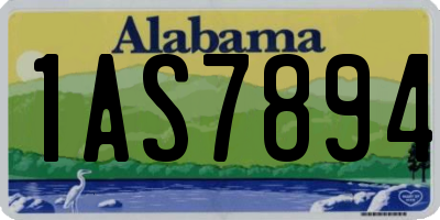 AL license plate 1AS7894