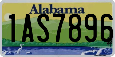 AL license plate 1AS7896