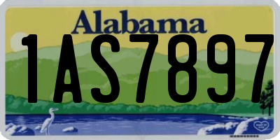 AL license plate 1AS7897