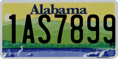 AL license plate 1AS7899