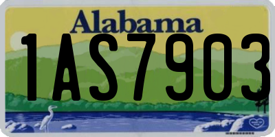 AL license plate 1AS7903