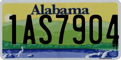 AL license plate 1AS7904