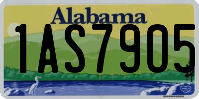 AL license plate 1AS7905