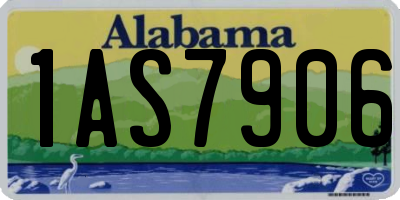 AL license plate 1AS7906