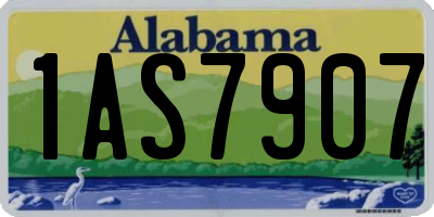 AL license plate 1AS7907