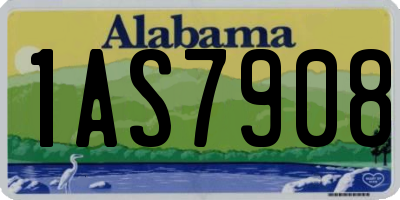 AL license plate 1AS7908