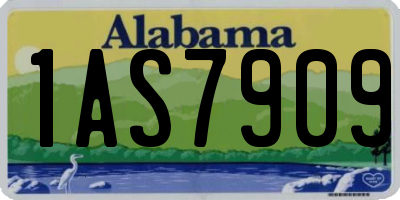 AL license plate 1AS7909