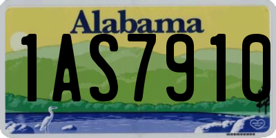 AL license plate 1AS7910