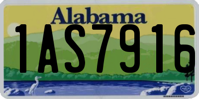 AL license plate 1AS7916