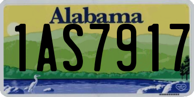 AL license plate 1AS7917