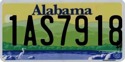 AL license plate 1AS7918
