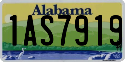 AL license plate 1AS7919