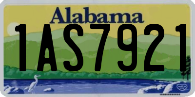 AL license plate 1AS7921