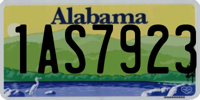 AL license plate 1AS7923