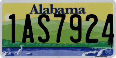 AL license plate 1AS7924