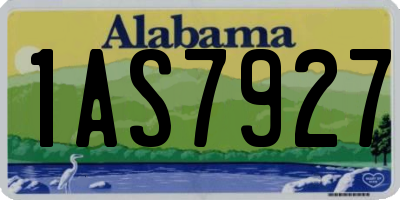 AL license plate 1AS7927