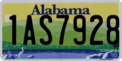 AL license plate 1AS7928