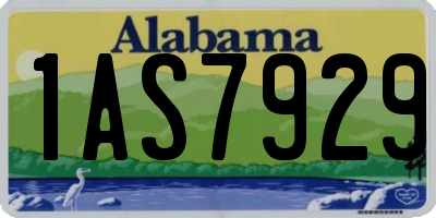 AL license plate 1AS7929