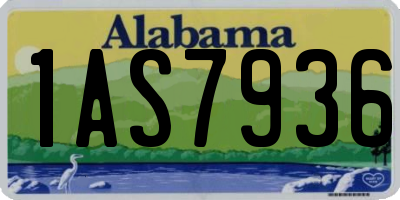 AL license plate 1AS7936