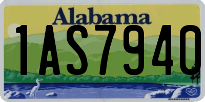 AL license plate 1AS7940