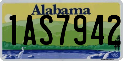 AL license plate 1AS7942