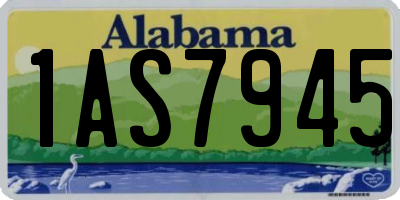 AL license plate 1AS7945