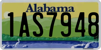 AL license plate 1AS7948