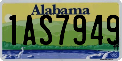 AL license plate 1AS7949
