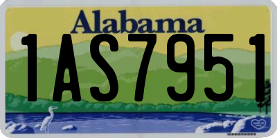 AL license plate 1AS7951