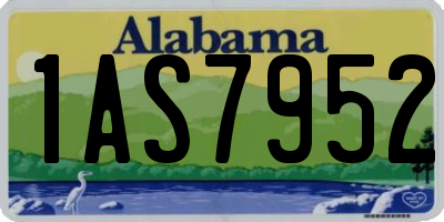 AL license plate 1AS7952