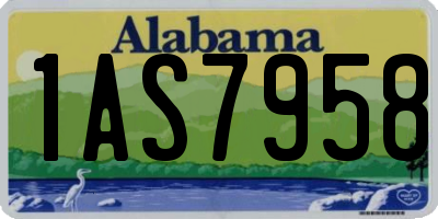 AL license plate 1AS7958